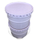 Round metal paint bucket, 10L small paint bucket with flowered metal lid