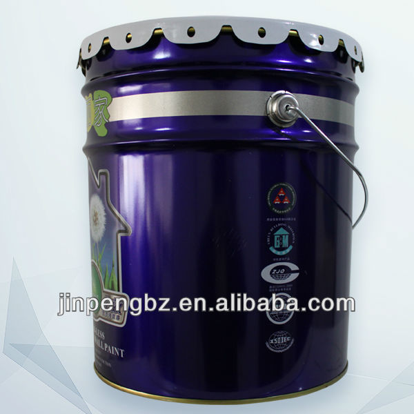 Color painting 4 liter tin can with lid wholesaler