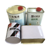 Chinese manufacturer 4 liters round metal tinplate paint tin bucket with lid and handle
