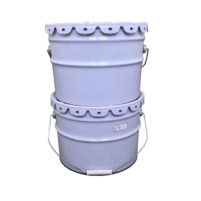 Barrel empty tin container 10 liter metal paint bucket