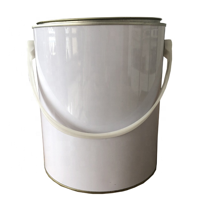 Mini coated paint tin bucket 1 gallon tin bucket with lid