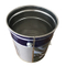 Round metal oil drum with lid
