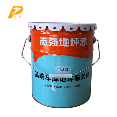 4L / 5L / 8L / 10L steel tin bucket 1 gallon metal paint can for paint/glue with handle